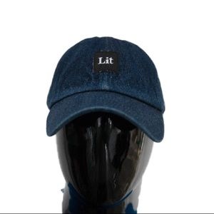 DENIM LIT DAD HAT